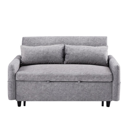 Canapé-lit gigogne Roomfitters avec dossier réglable, poches de rangement, ports USB et oreillers moelleux