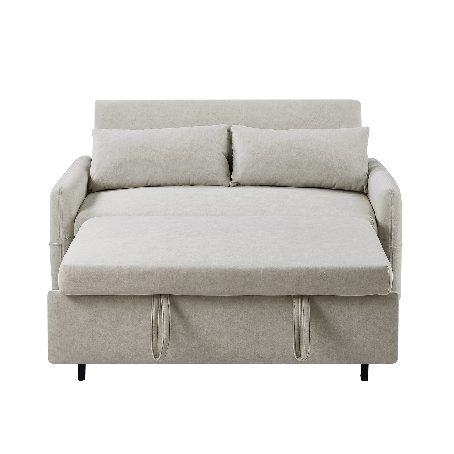 Canapé-lit gigogne Roomfitters avec dossier réglable, poches de rangement, ports USB et oreillers moelleux