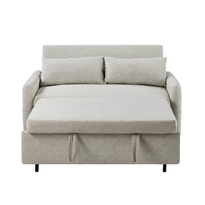 Canapé-lit gigogne Roomfitters avec dossier réglable, poches de rangement, ports USB et oreillers moelleux