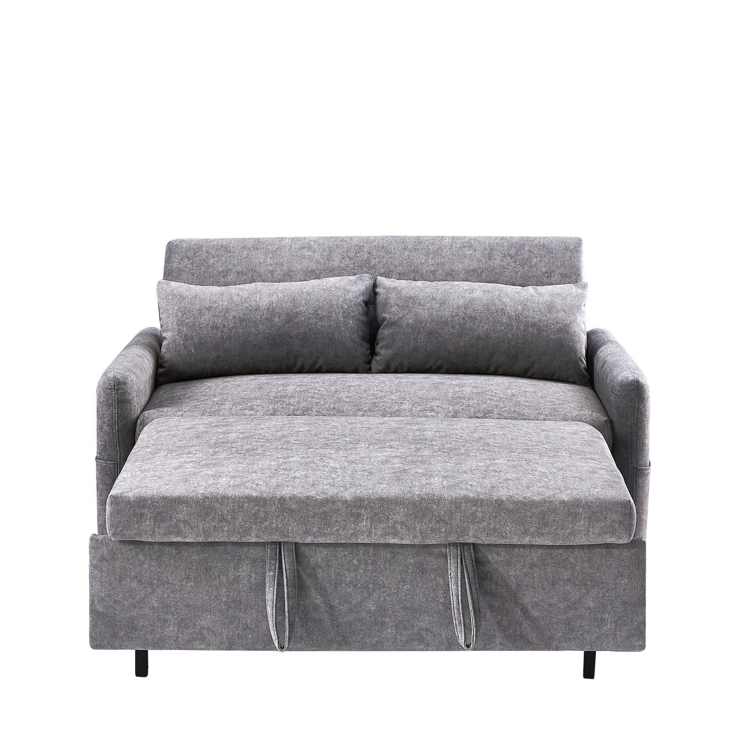 Canapé-lit gigogne Roomfitters avec dossier réglable, poches de rangement, ports USB et oreillers moelleux