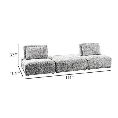 Ensemble de canapés modulaires 2 places Stavan, assise réglable en chenille bleue